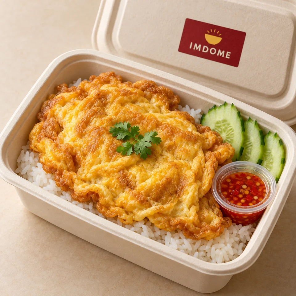 ข้าวไข่เจียว 2 ฟอง