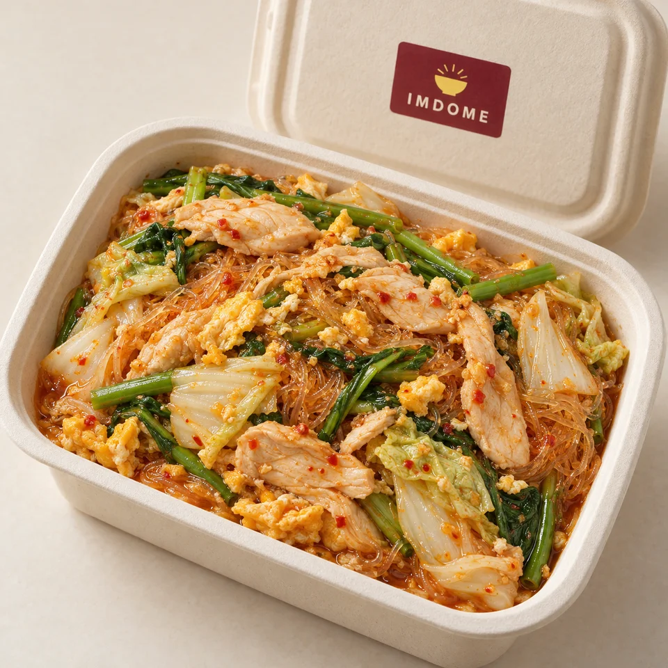 สุกี้แห้งไก่